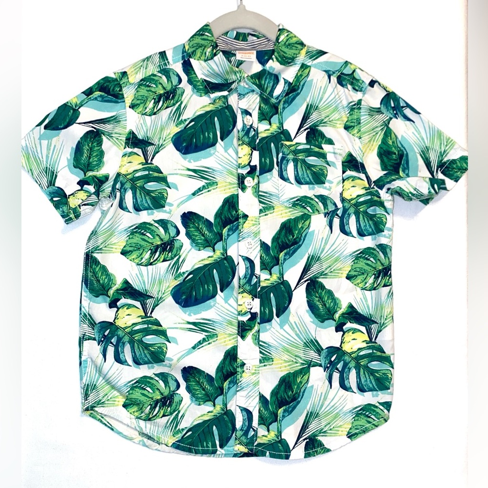 🌴3/$15 Gymboree ‘Safari Ranger’ Tropical Leaves Shirt
